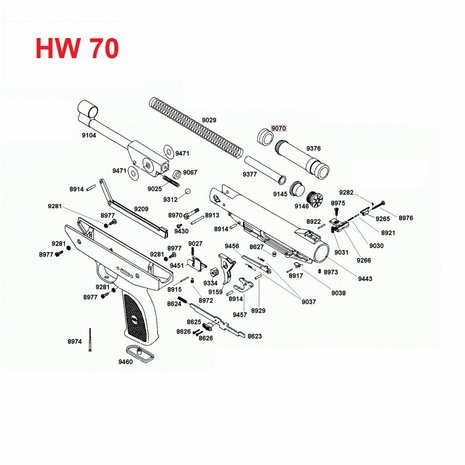 Weihrauch Weihrauch HW Zuigerkop 9070 Weihrauch Weihrauch HW Zuigerkop 9070