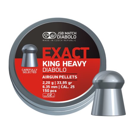 JSB  JSB Exact King Heavy Diabolo 6,35mm 33,95gr (150)