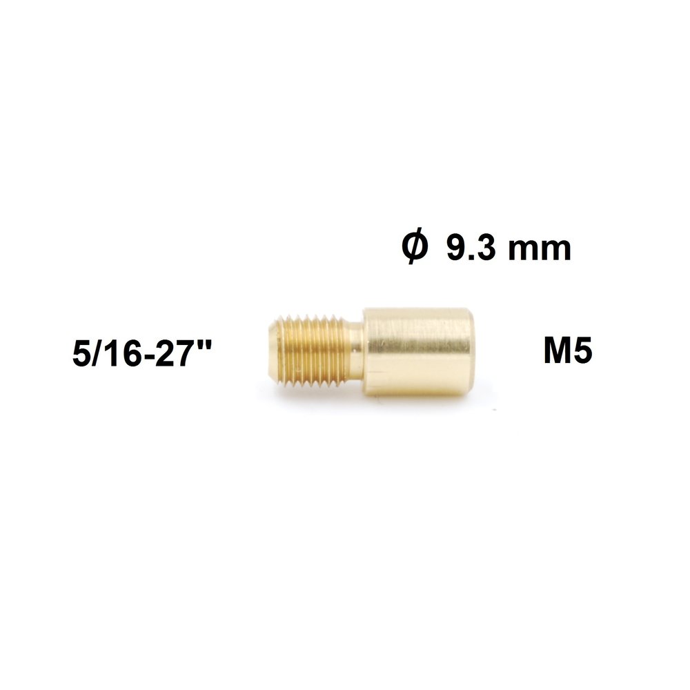 Ballistol Cleaning Rod Adapter  Dewey 5/16-27" external thread to  M5 internal thread