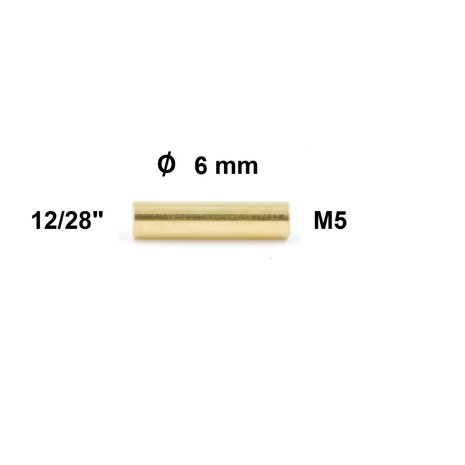 Ballistol Poetsstok Adapter Dewey   12/28" binnendraad  naar M5  binnendraad