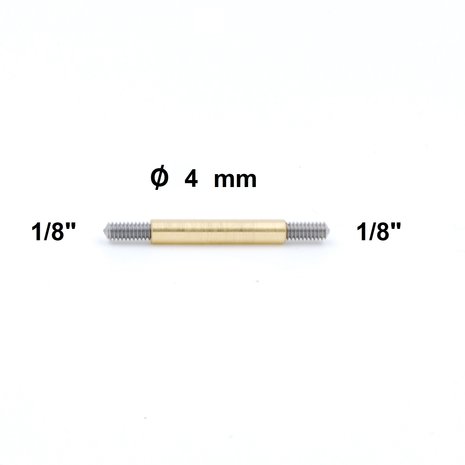 Cleaning Rod Adapter Dewey 1/8" external thread - 1/8" external thread