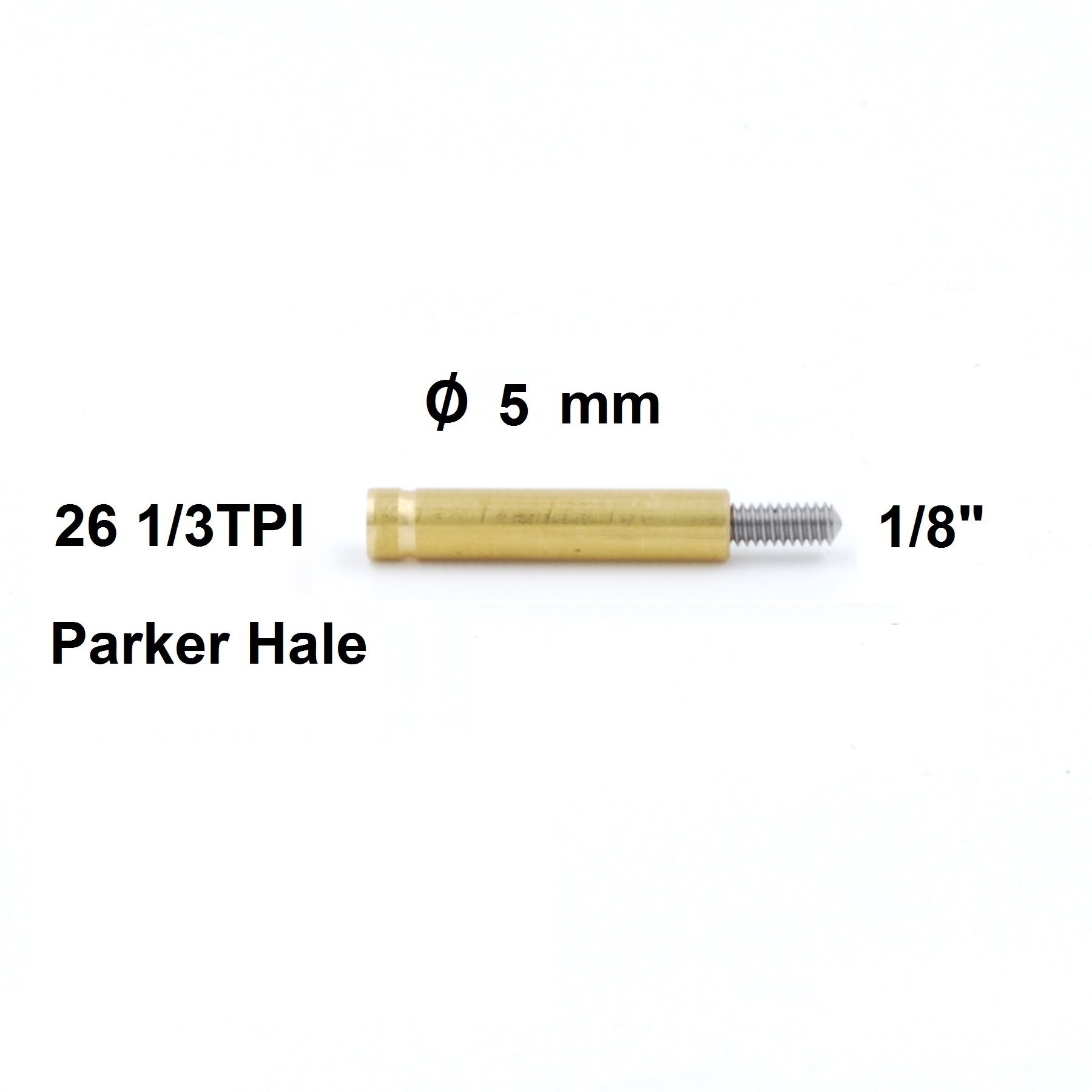 Cleaning Rod Adapter Parker Hale internal thread 1/8" external thr