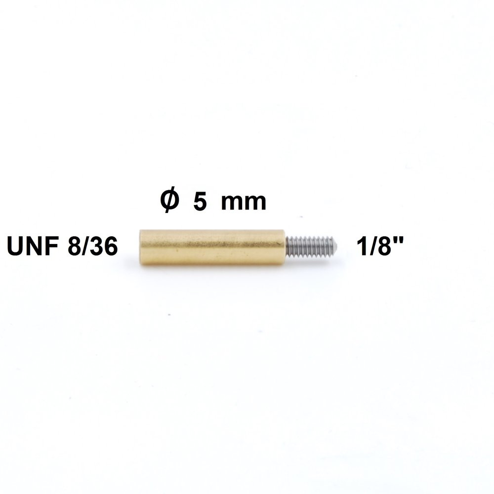 Cleaning Rod Adapter UNF 8-36 internal thread   - 1/8" external thread  (Dewey)