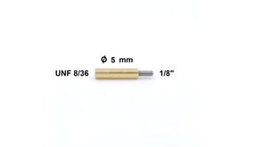 Poetsstok Adapter UNF 8-36 naar 1/8"  (Dewey)