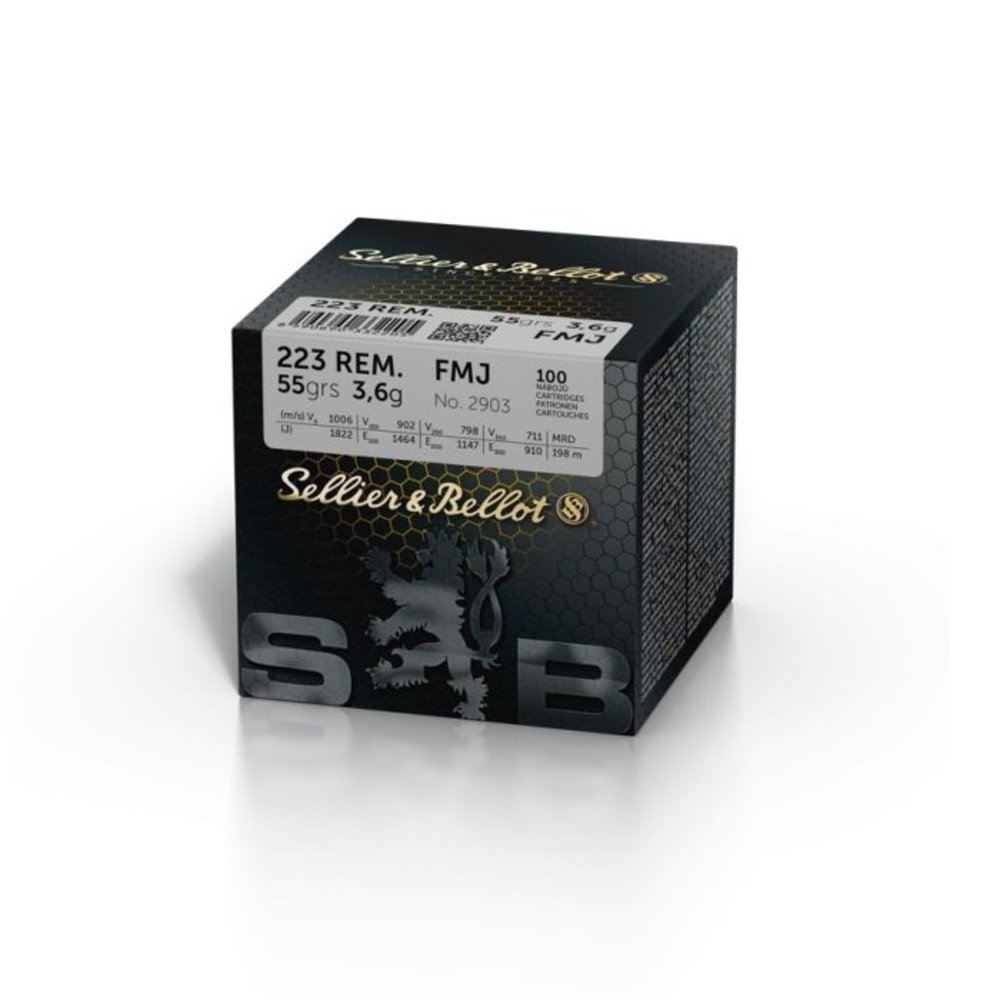 Sellier & Bellot Sellier & Bellot .223 REM FMJ 55 grain