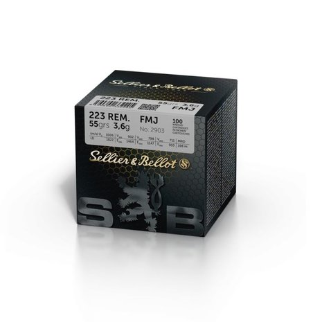 Sellier & Bellot Sellier & Bellot .223 REM FMJ 55 grain
