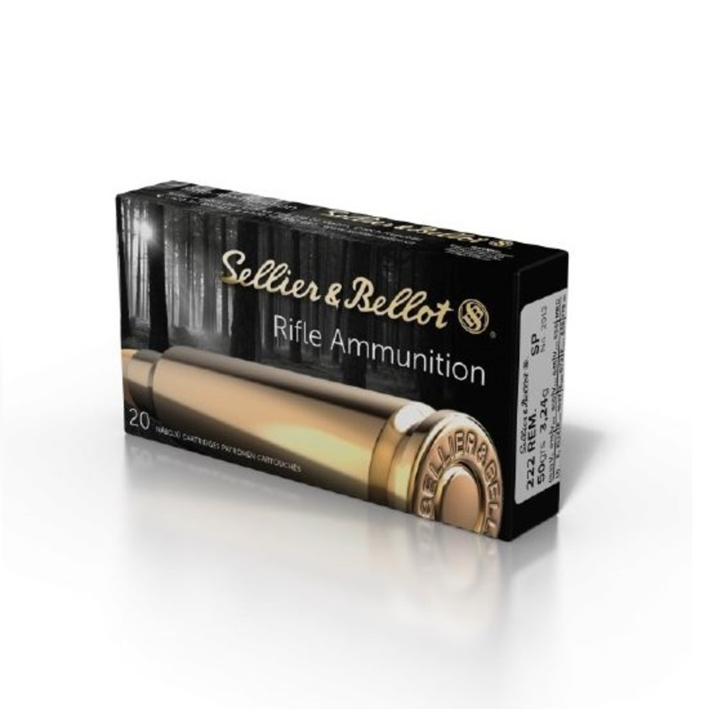 Sellier & Bellot .222 Rem. SP Hunting Ammo by Sellier & Bellot Sellier & Bellot .222 Rem. SP Hunting Ammo by Sellier & Bellot