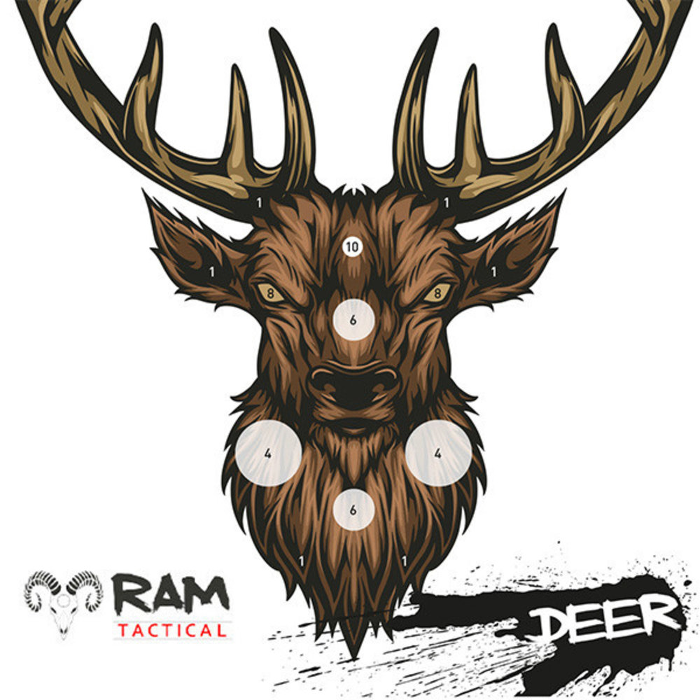 14x14 deer target by RAM Targets SEM shooting sports