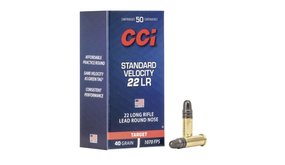 CCI CCI Standard Velocity .22 LR RN 40 Grain CCI CCI Standard Velocity .22 LR RN 40 Grain