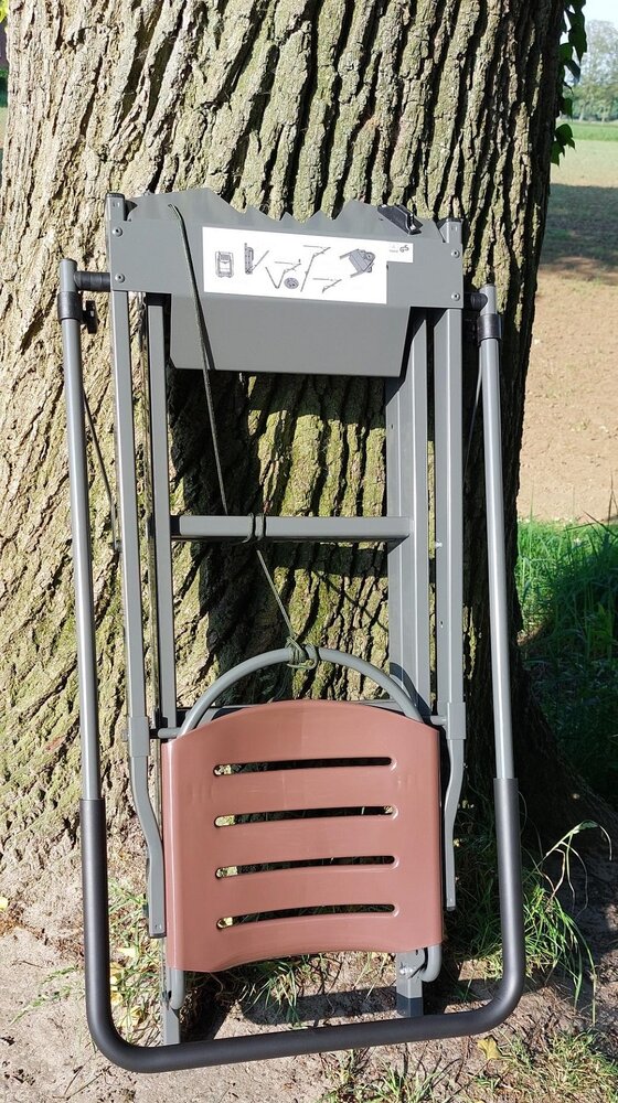 Lichtgewicht aanzitladder met zit Lichtgewicht aanzitladder met zit