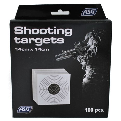 ASG Shooting target 14x14 cm 1 bullseye ASG Shooting target 14x14 cm 1 bullseye