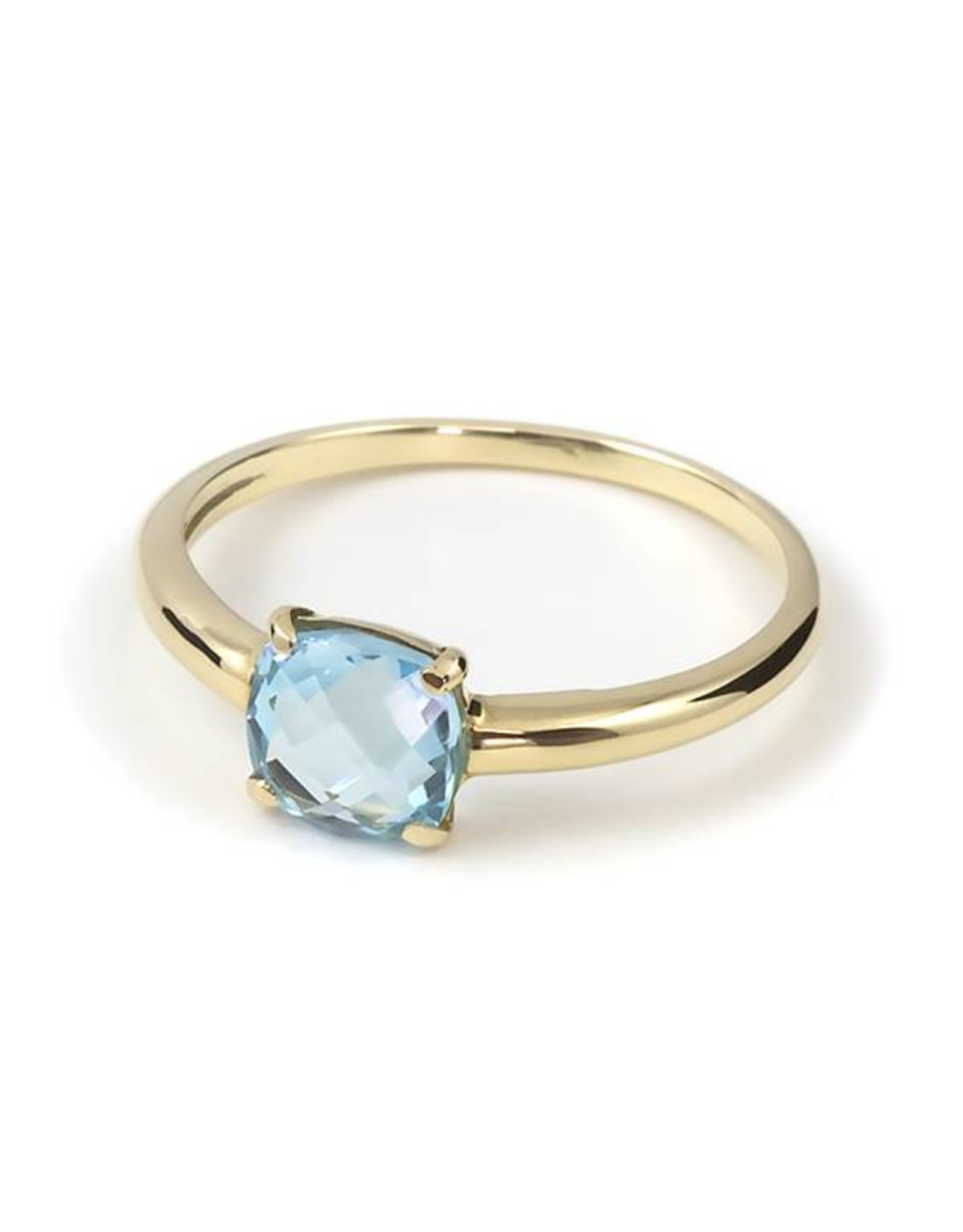 Navarro Ring - Gold - Blue Topaz