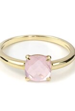 Navarro Ring - Goud - Rozenkwarts