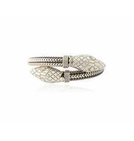 GAS Bijoux Bracelet - Serpent Double Silver Plated