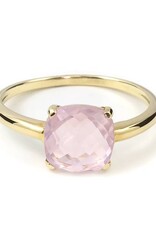 Navarro Ring - Gold - Rose Quartz