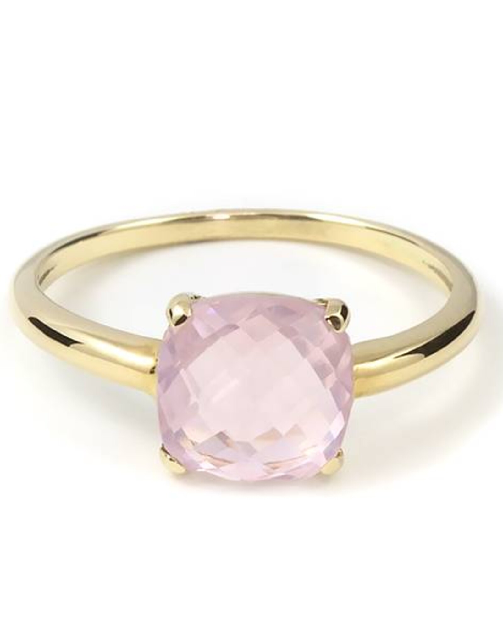 Navarro Ring - Gold - Rose Quartz