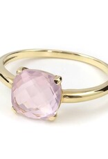 Navarro Ring - Gold - Rose Quartz