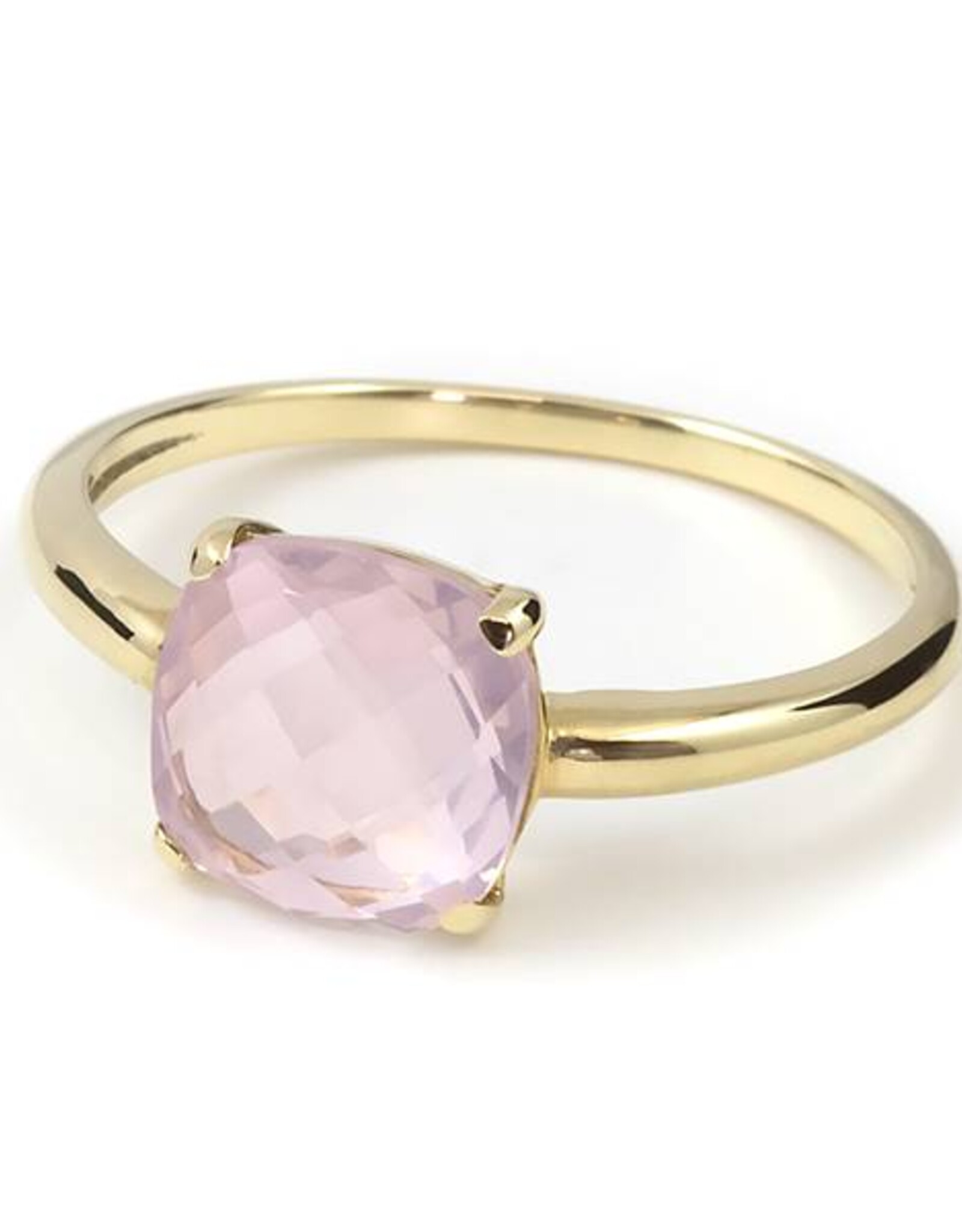 Navarro Ring - Gold - Rose Quartz