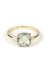 Navarro Ring - Gold - Green Amethyst