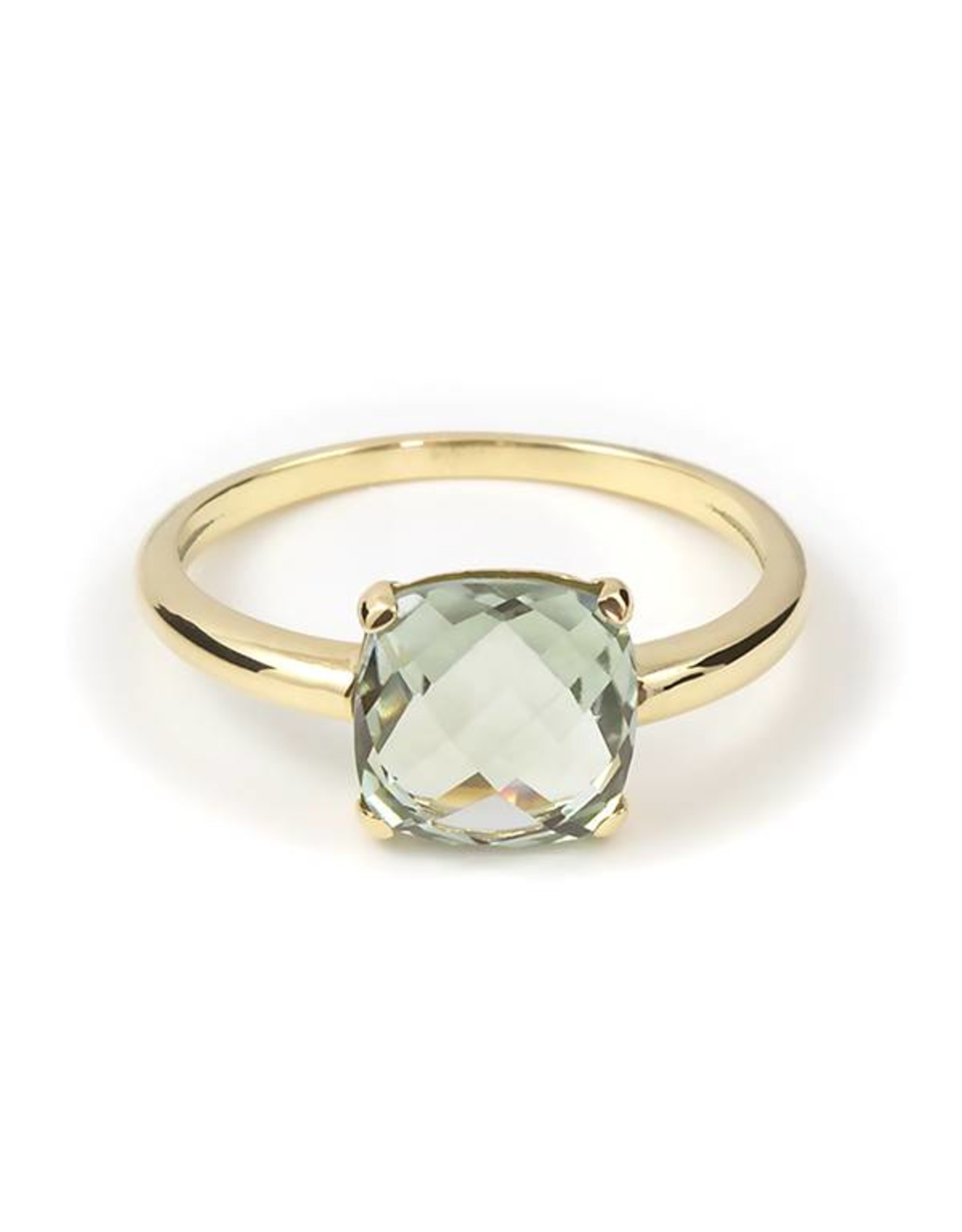 Navarro Ring - Gold - Green Amethyst