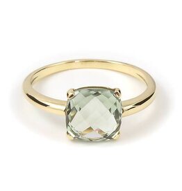 Navarro Ring - Gold - Green Amethyst