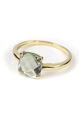 Navarro Ring - Gold - Green Amethyst