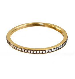 Bo Gold Ring - Goud - Diamantjes