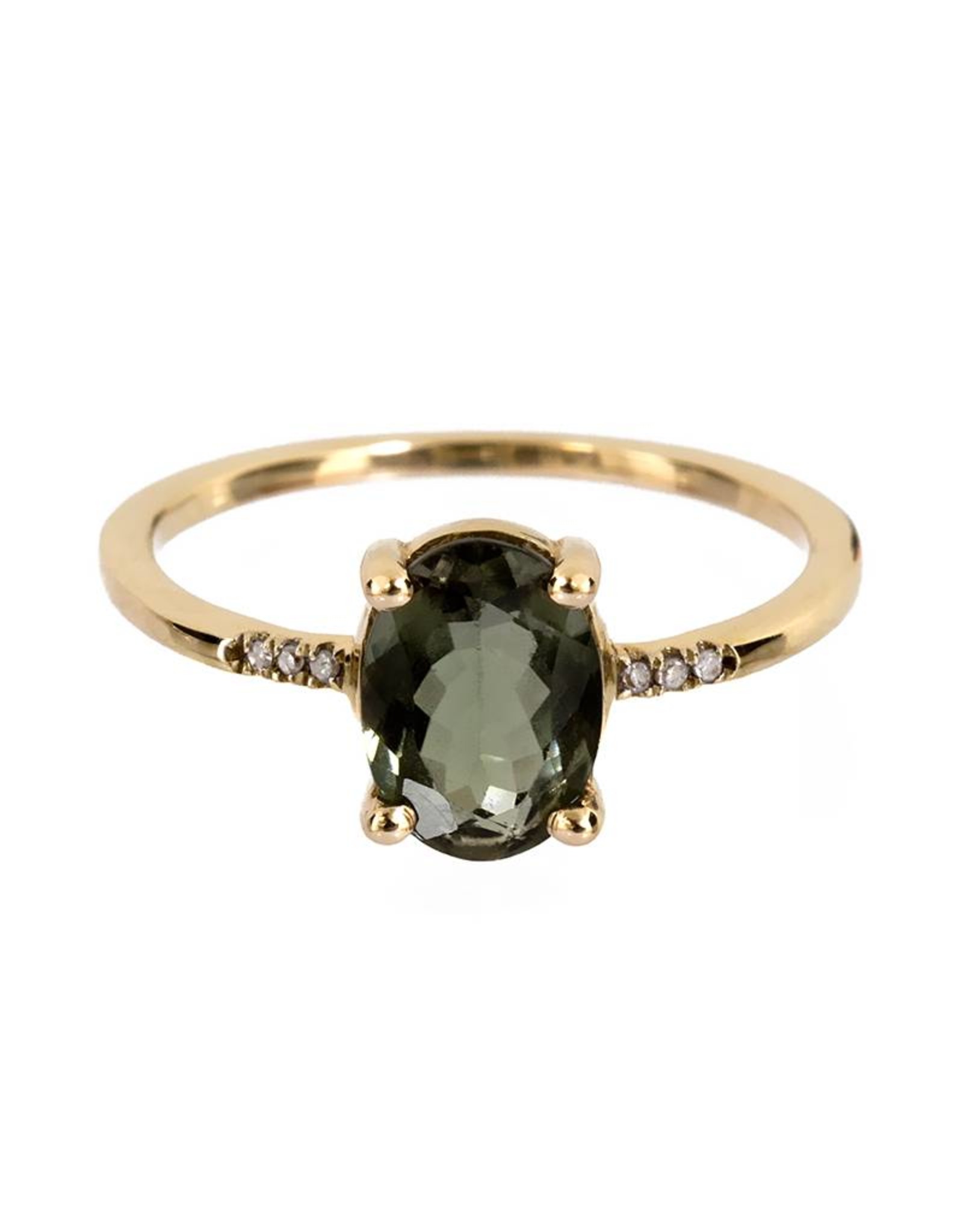 Bo Gold Ring - Gold - Tourmaline - Diva Amsterdam Jewellery