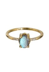 Bo Gold Ring - Gold - Labradorite