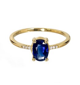 Bo Gold Ring - Gold - Kyanite - Diamond