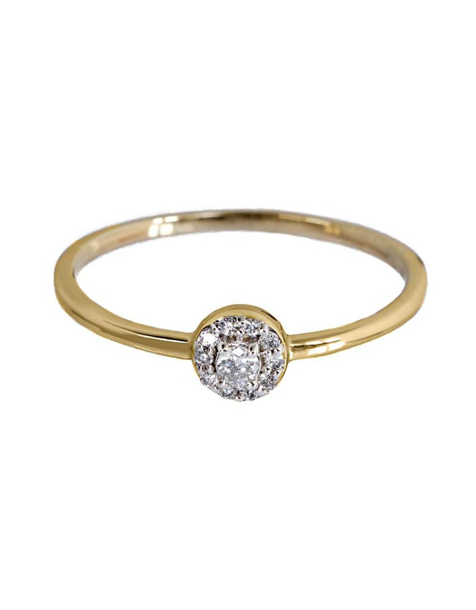 Bo Gold Ring - Gold - Diamonds