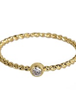 Bo Gold Ring - Gold - Diamond