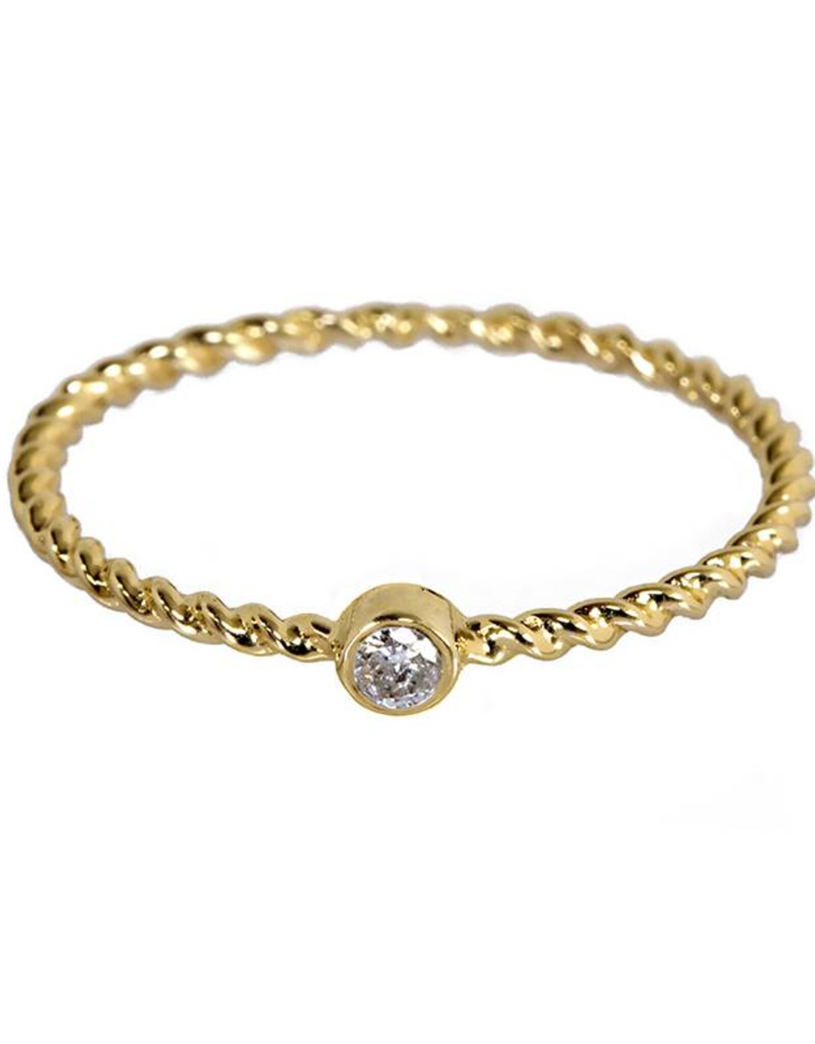 Bo Gold Ring - Goud - Diamant