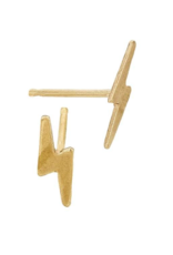 Bo Gold Earrings - Gold lightning bolts