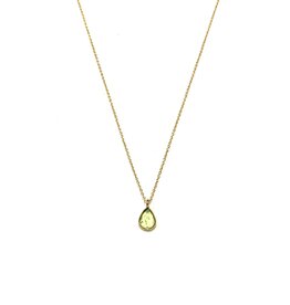 Bo Gold Necklace - Gold - Peridot