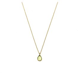 Bo Gold Necklace - Gold - Peridot