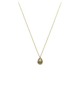 Bo Gold Necklace - Gold - Labradorite