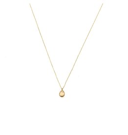 Bo Gold Ketting - Goud - Rozenkwarts