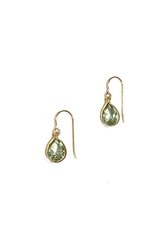 Bo Gold Earrings - Gold - Green Amethyst