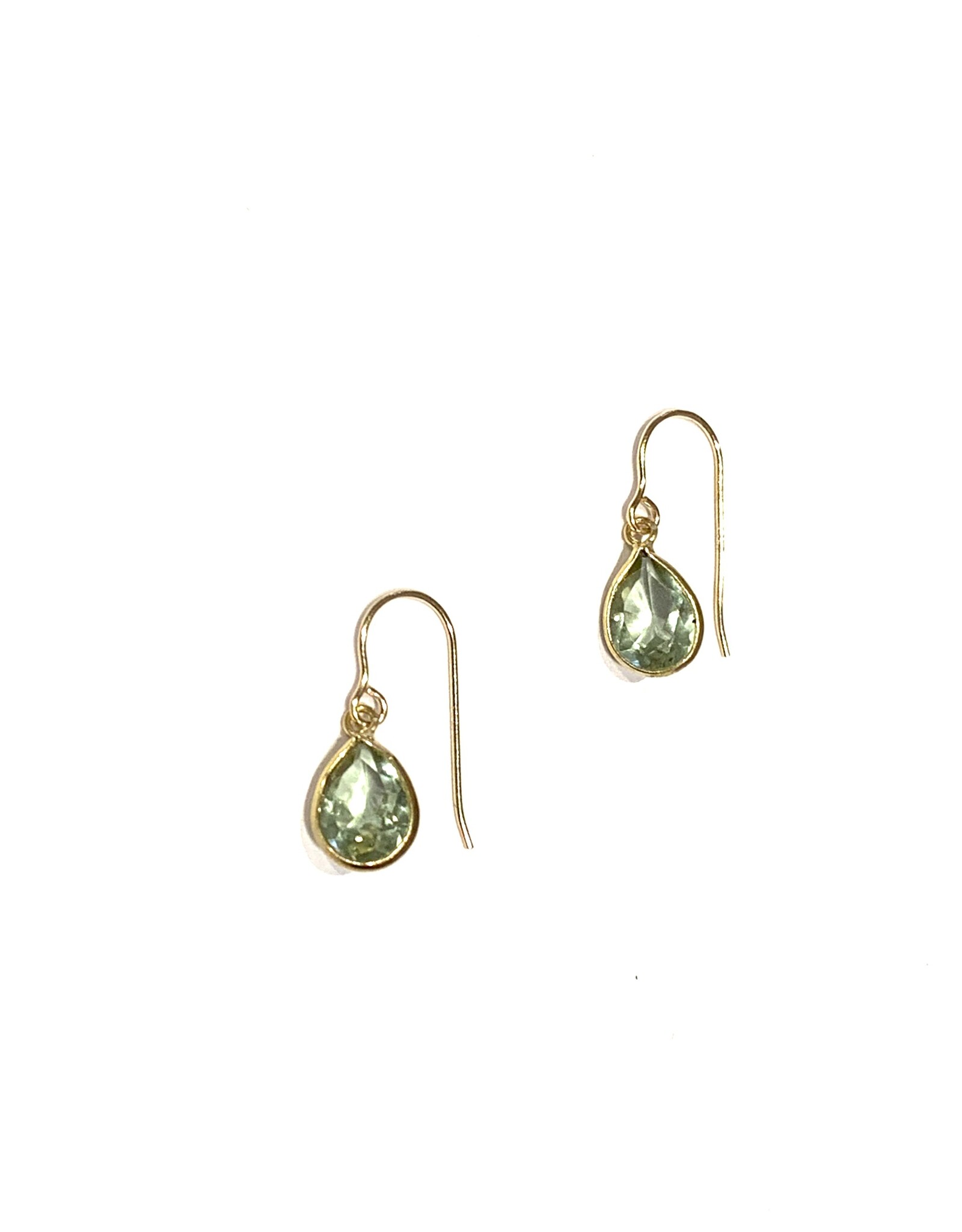 Bo Gold Earrings - Gold - Green Amethyst