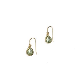 Bo Gold Earrings - Gold - Green Amethyst