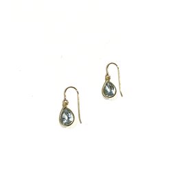 Bo Gold Earrings - Gold - Blue Topaz