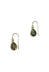 Bo Gold Earrings - Gold - Labradorite