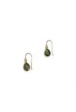 Bo Gold Earrings - Gold - Labradorite