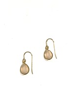 Bo Gold Earrings - Gold - Rose quartz