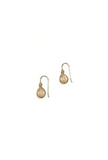 Bo Gold Earrings - Gold - Rose quartz
