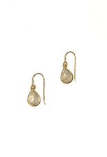 Bo Gold Earrings - Gold - Moonstone