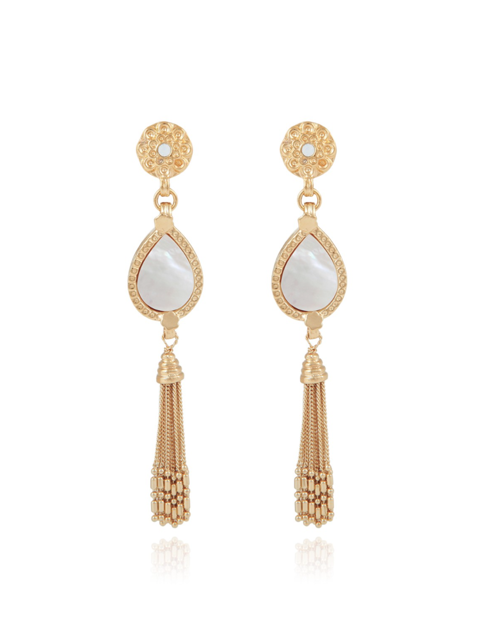 GAS Bijoux Earrings Naomi White Mother of Pearl