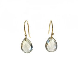 Bo Gold Earrings - Gold - Green Amethyst