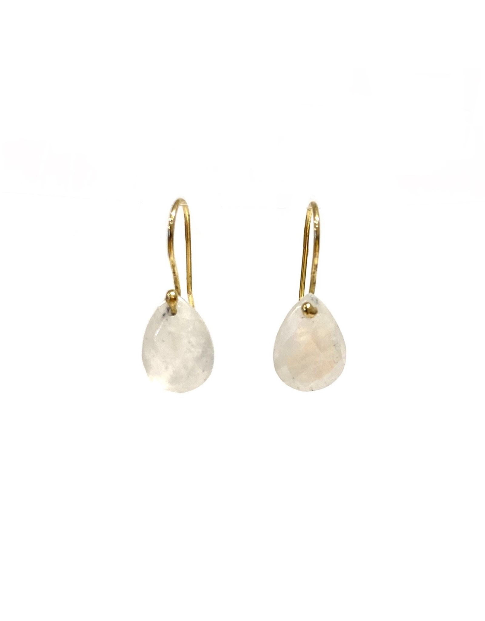 Bo Gold Earrings - Gold - Moonstone